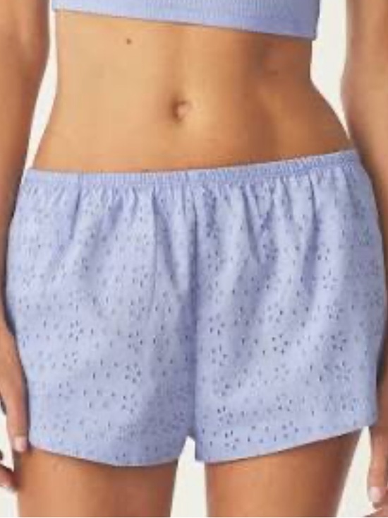 Florence By Mills Other - FLORENCE by MILLS Light Blue Eyelet Cotton Sleep Short - Women!! L!! NWT!!